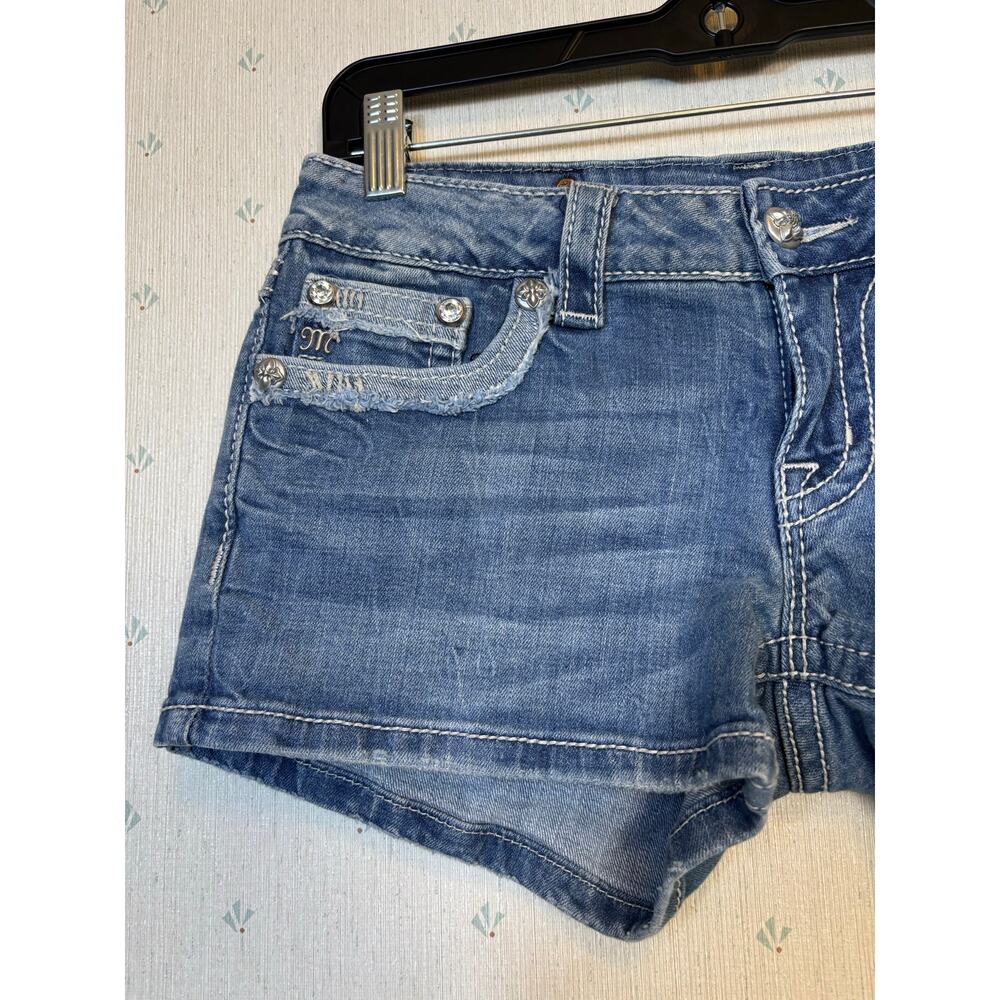 Miss Me jw4288h13 Studded Short Size 27 Low Rise Embellished Boho Festival Y2K - Picture 4 of 8